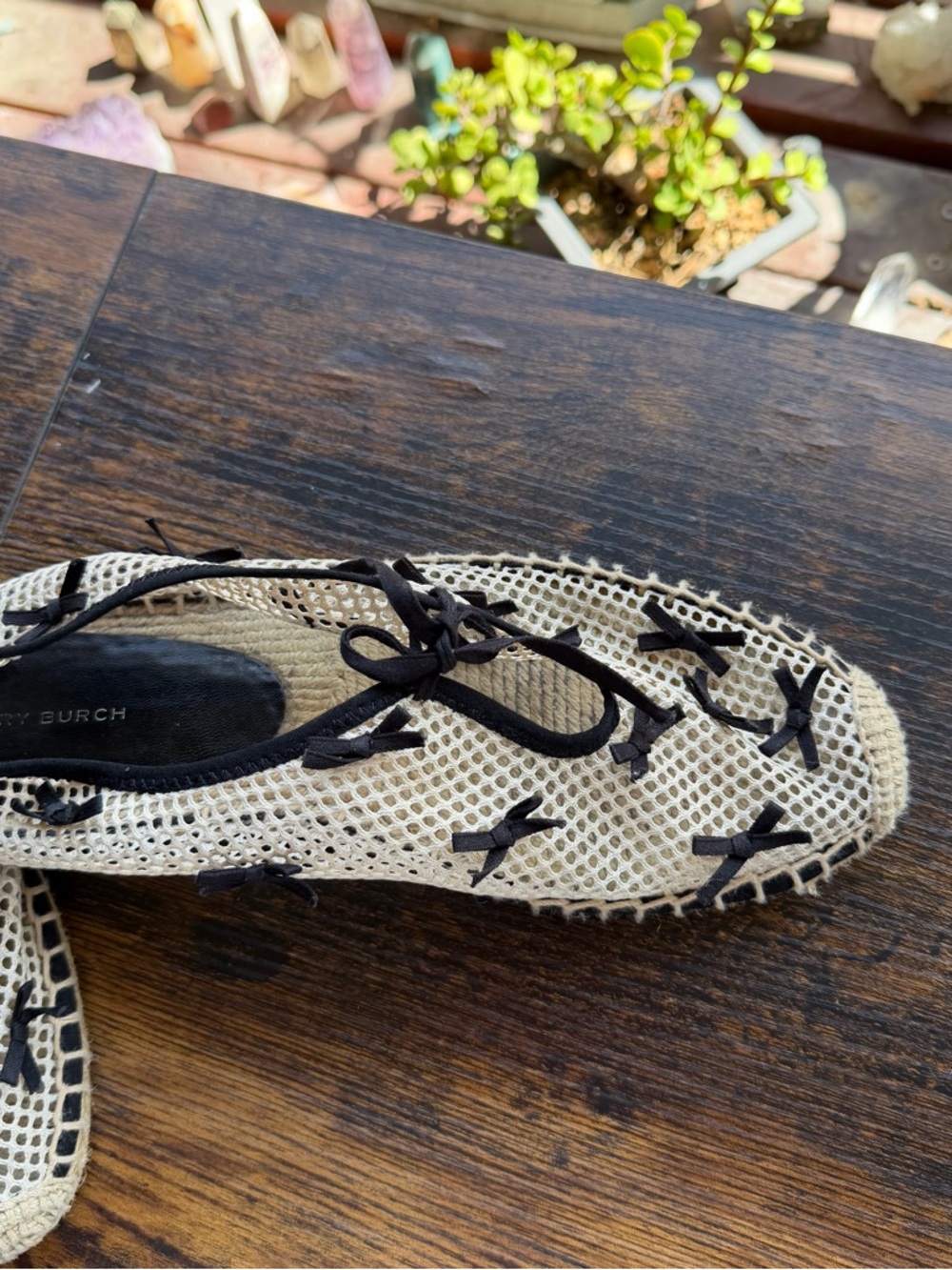 Tory Burch Mesh Mini Bow Espadrilles - Picture 3 of 6